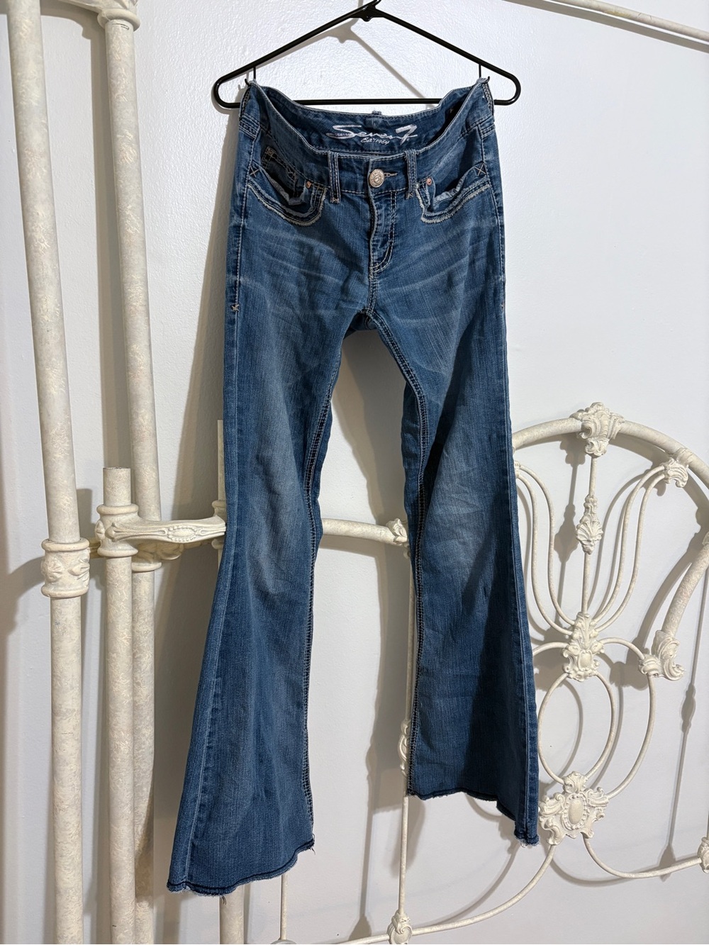 Ultra low rise seven for all man kind 2000s jeans